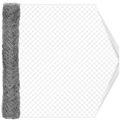 Clôture en treillis métallique Galvanisé 2 x 20 m Verre 543074543074