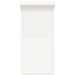 Store Roulant Blanc 100 x 210 cm Aluminium et Polyuréthane 543079543079