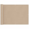 Écran de balcon Beige 75 x 200 cm Oxford alu enduit de PU 543082543082