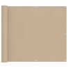 Écran de balcon Beige 100 x 700 cm Tissu Oxford 543104543104
