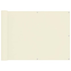 Écran de balcon Crème 75 x 200 cm Tissu Oxford 543122543122