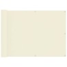 Écran de balcon Crème 75 x 200 cm Tissu Oxford 543122543122