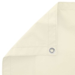 Écran de balcon Crème 100 x 500 cm Tissu Oxford 543123543123
