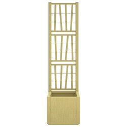 Bac à fleurs avec Treillis Vert 36 x 36 x 140 cm PP 543140543140