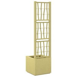 Bac à fleurs avec Treillis Vert 36 x 36 x 140 cm PP 543140543140