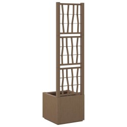 Bac à fleurs avec Treillis Marron 36 x 36 x 140 cm PP 543143543143