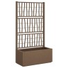 Bac à fleurs avec Treillis Marron 80 x 36 x 140 cm PP 543149543149