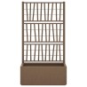 Bac à fleurs avec Treillis Marron 80 x 36 x 140 cm PP 543149543149