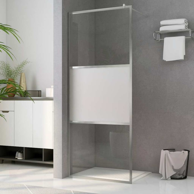 Paroi de douche à l'italienne à verre ESG demi-dépoli 80x195 cm 543150543150