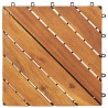 Carreau de terrasse 10 pcs Marron 30 x 30 cm Bois d'acacia 543155543155