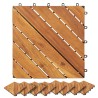 Carreau de terrasse 10 pcs Marron 30 x 30 cm Bois d'acacia 543155543155