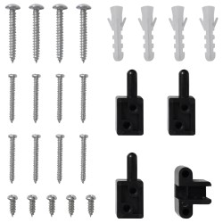 Écran anti-insectes à charnière Marron et Noir 120 x 240 cm 543156543156