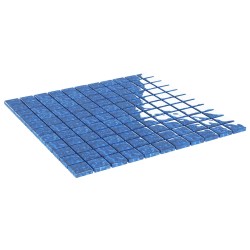 Carrelage en mosaïque 11 pcs Bleu 50 x 50 cm Verre 543158543158