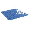 Carrelage en mosaïque 11 pcs Bleu 50 x 50 cm Verre 543158543158