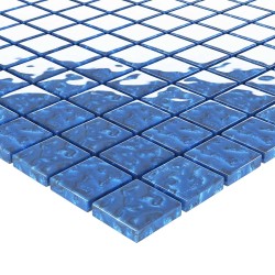 Carrelage en mosaïque 11 pcs Bleu 50 x 50 cm Verre 543158543158