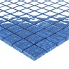 Carrelage en mosaïque 11 pcs Bleu 50 x 50 cm Verre 543158543158
