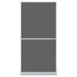 Écran anti-insectes à charnière Blanc et Noir 120 x 240 cm 543161543161
