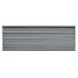 Panneau de toiture 12 pcs Gris 129 x 45 cm Acier galvanisé 543163543163