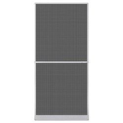 Écran anti-insectes à charnière Blanc et Noir 100 x 215 cm 543164543164