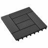 Carreau de terrasse 11 pcs Noir 30 x 30 cm WPC 543170543170