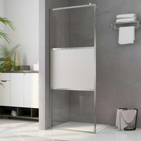 Paroi de douche à l'italienne à verre ESG demi-dépoli 90x195 cm 543172543172