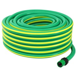 Tuyau de jardin 5 couches Vert et jaune 3 / 4'' 50 m PVC 543184543184