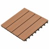 Carreau de terrasse 11 pcs Marron 30 x 30 cm WPC 543192543192