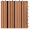 Carreau de terrasse 11 pcs Marron 30 x 30 cm WPC 543192543192
