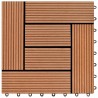 Carreau de terrasse 11 pcs Marron 30 x 30 cm WPC 543194543194