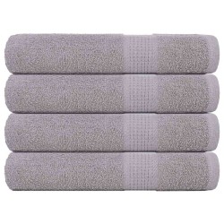 Serviettes FROGN 4 pcs gris 100x200 cm 360 g/m² 543196543196