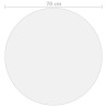 Protecteur de table mat Ø 70 cm 1,6 mm PVC 543200543200