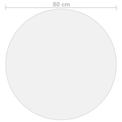 Protecteur de table transparent Ø 80 cm 2 mm PVC 543204543204