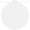 Protecteur de table transparent Ø 80 cm 2 mm PVC 543204543204