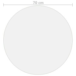 Protecteur de table transparent Ø 70 cm 1,6 mm PVC 543207543207