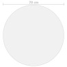Protecteur de table transparent Ø 70 cm 1,6 mm PVC 543207543207