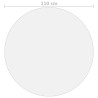Protecteur de table mat Ø 110 cm 1,6 mm PVC 543220543220