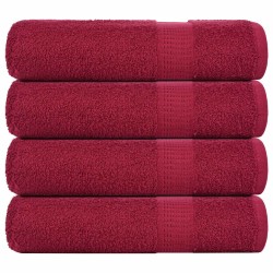 Essuie-mains FROGN 4 pcs bordeaux 50x100 cm 360 g/m² 543231543231