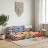 Coussin de canapé palette Multicolore Tissu Patchwork  543233543233