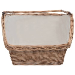 Panier à bois de chauffage avec poignée 61,5x46,5x58 cm Marron 543240543240