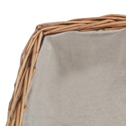 Panier à bois de chauffage avec poignée 61,5x46,5x58 cm Marron 543240543240