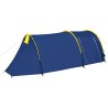 Tente de camping 4 personnes bleu marine et jaune 543241543241