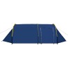 Tente de camping 4 personnes bleu marine et jaune 543241543241