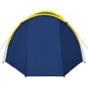 Tente de camping 4 personnes bleu marine et jaune 543241543241