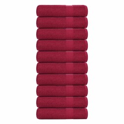 Serviettes de douche FROGN 10 pcs bordeaux 70x140cm 360 g/m² 543245543245