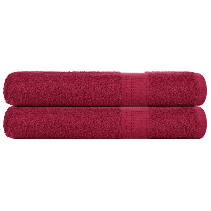 Serviettes FROGN 2 pcs bordeaux 100x200 cm 360 g/m² 543246543246