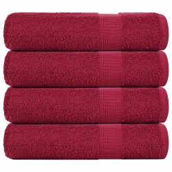 Serviettes de douche FROGN 4 pcs bordeaux 70x140cm 360 g/m² 543247543247