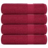 Serviettes de douche FROGN 4 pcs bordeaux 70x140cm 360 g/m² 543247543247