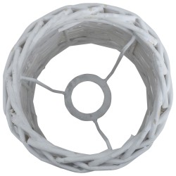 Abat-jour Osier 25x17 cm Blanc 543249543249