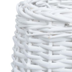 Abat-jour Osier 25x17 cm Blanc 543249543249