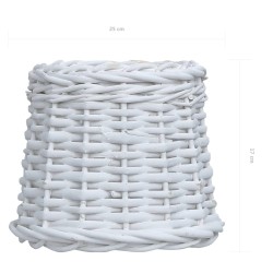 Abat-jour Osier 25x17 cm Blanc 543249543249